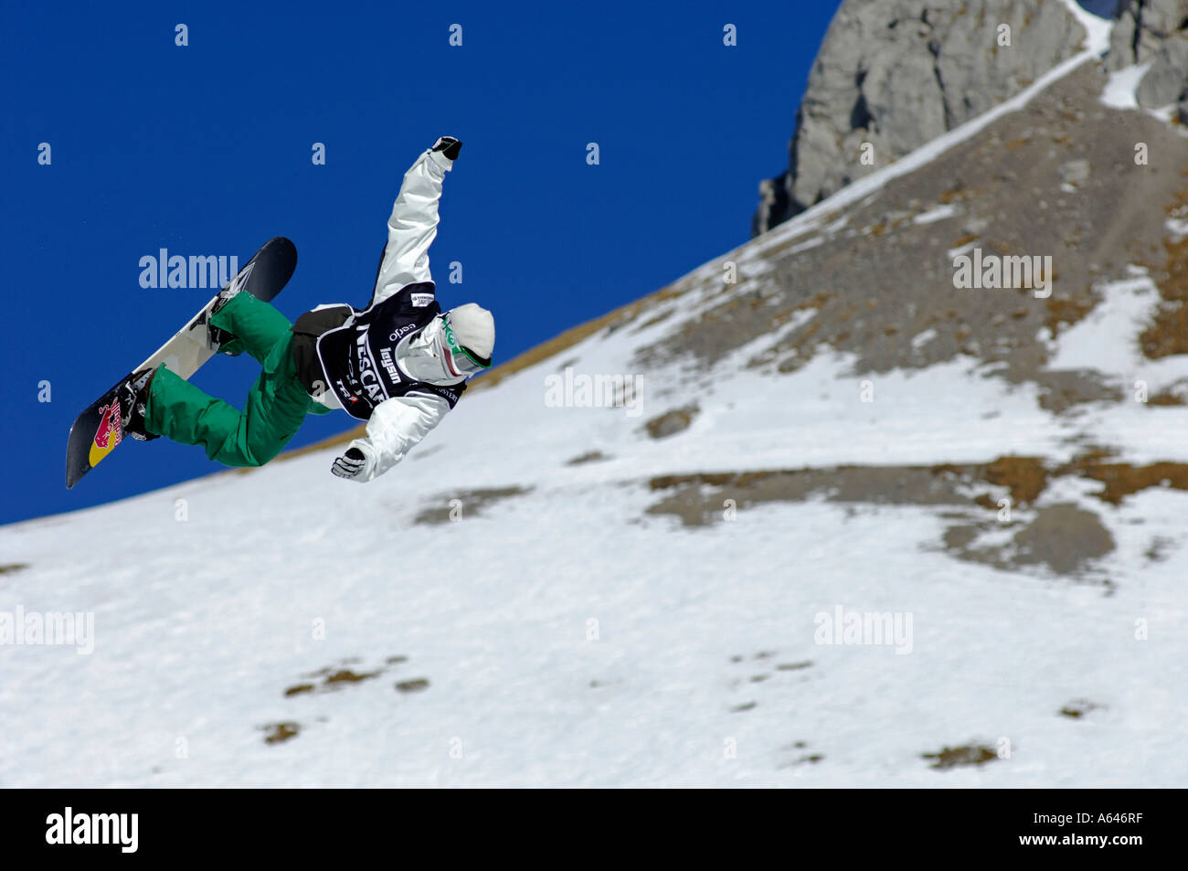 Markus Keller, snowboarder, world champion halfpipe, Event: Superfinal, Nescafé Champs Open 2006 Date: 5 February 2006 Venue: Stock Photo