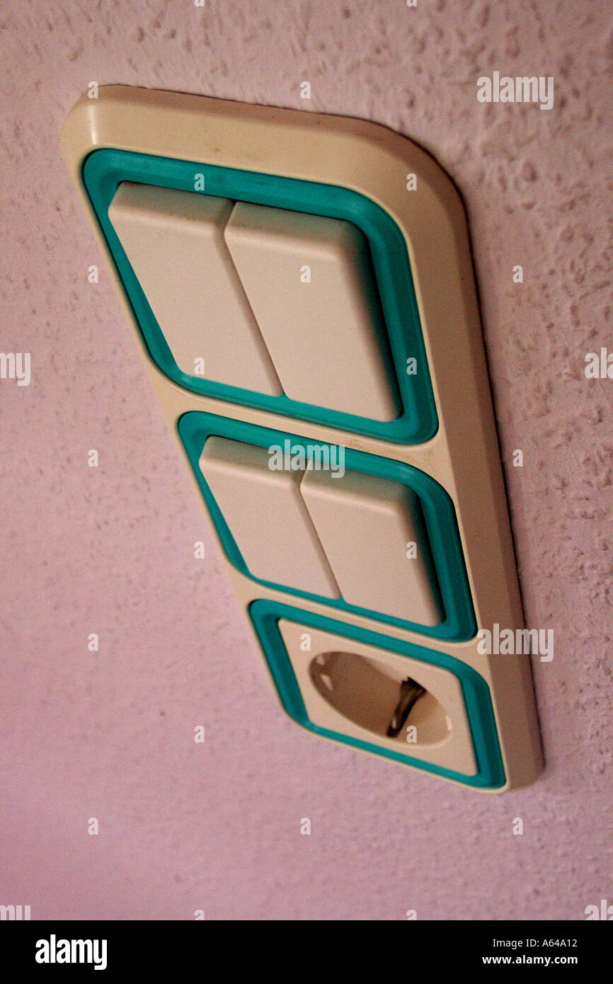 light switch switches on off socket power point Stock Photo Alamy