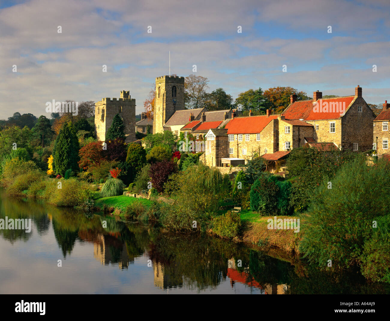 West Tanfield in North Yorkshire Stock Photo Alamy