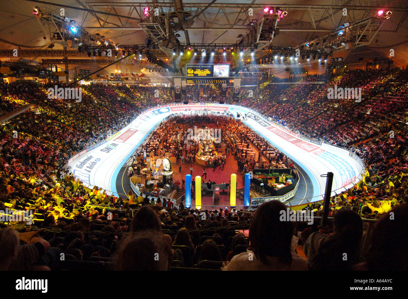 Six day race in Olympiahalle Munich Germany Stock Photo