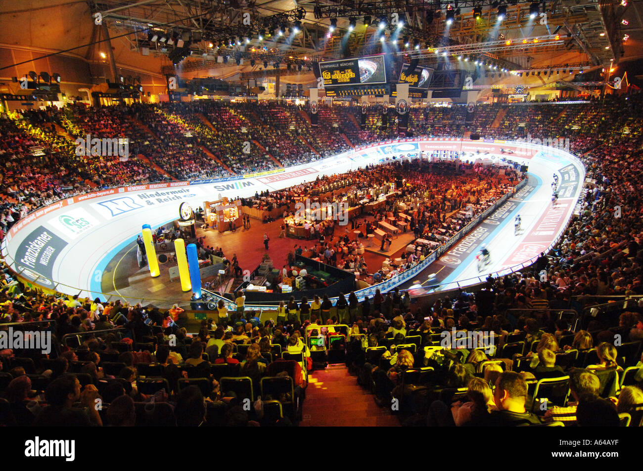 Six day race in Olympiahalle Munich Germany Stock Photo