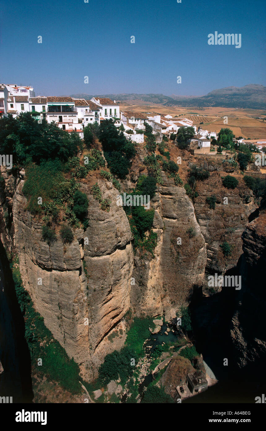 canyon of guadalevin or el tajo town of ronda region of andalucia province of malaga spain Stock Photo