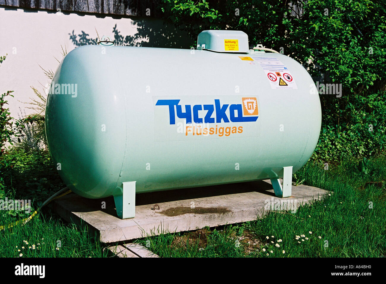 Liquid gas tank Stock Photo