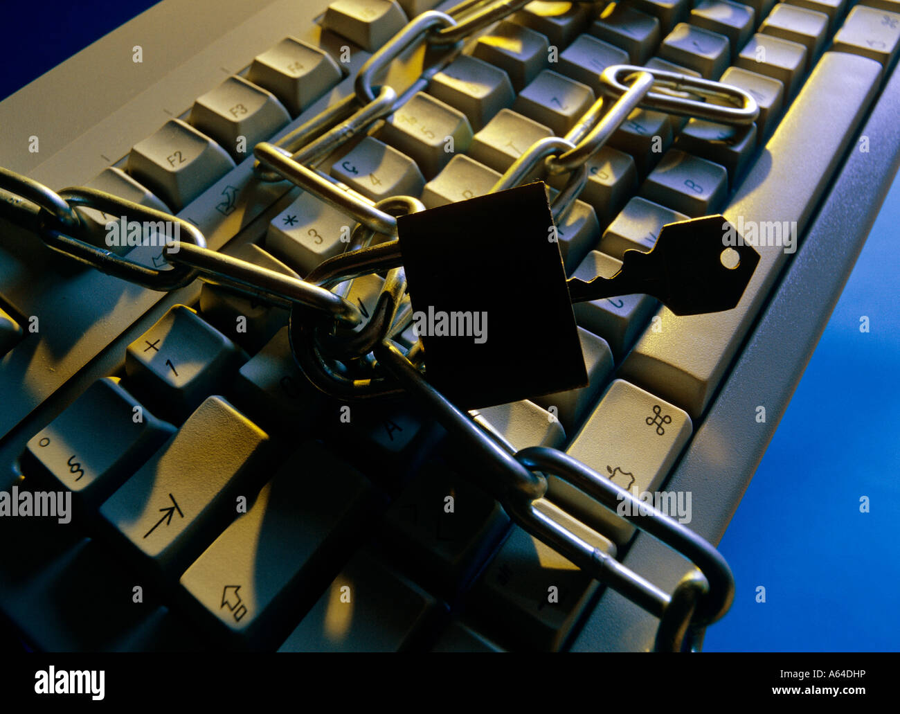 locked computer keyboard Stock Photo Alamy
