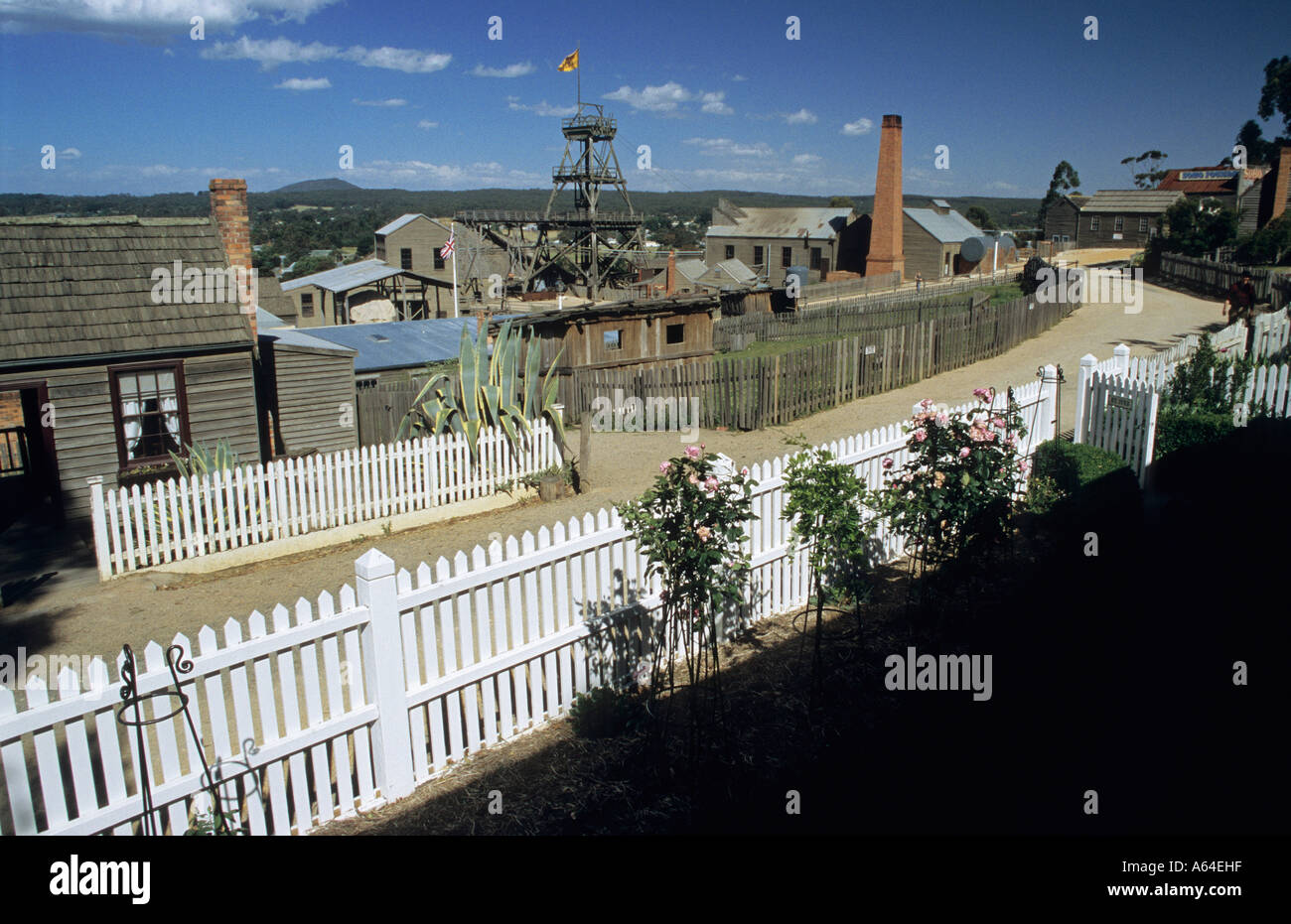 Historic houses at Sovereign Hill, Ballarat, Victorian Goldfields