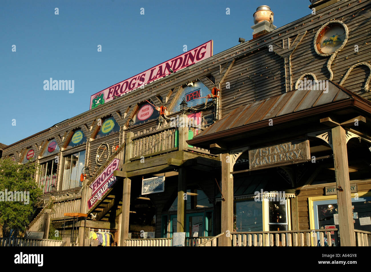 Cedar Key Florida Dock Street Stock Photo 6547639 Alamy