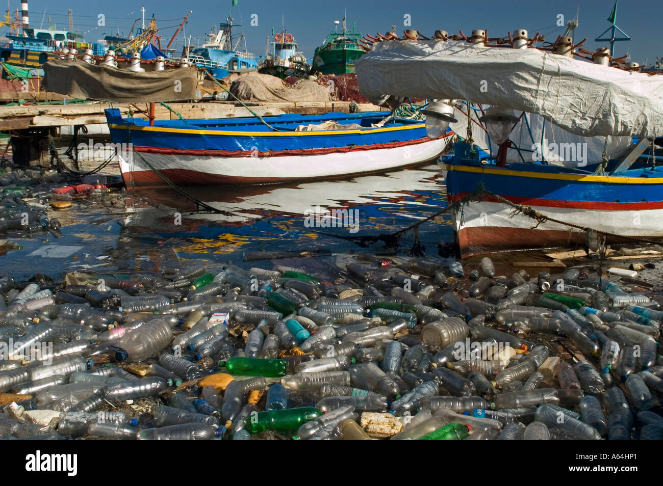 Garbage in the harbour of Tripoli, Libya Stock Photo 6547744 Alamy