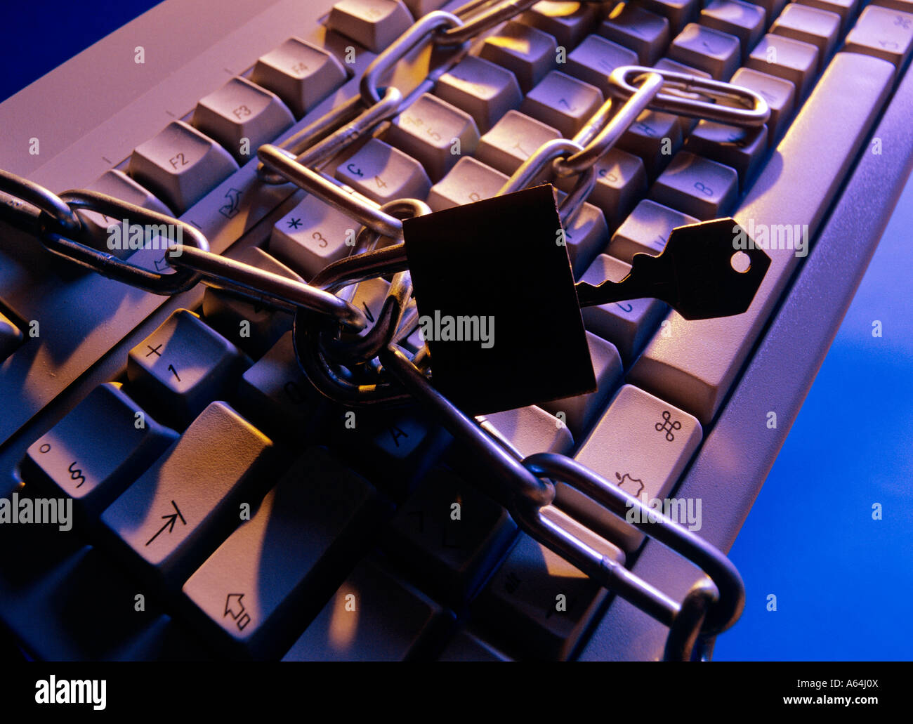 locked computer keyboard Stock Photo Alamy
