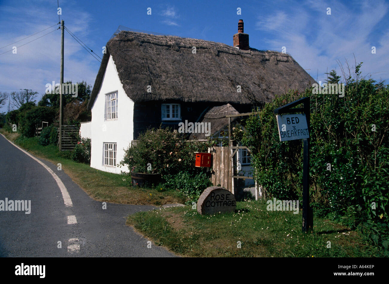 typical bed and breakfast accomodation county of devon england great britain Stock Photo