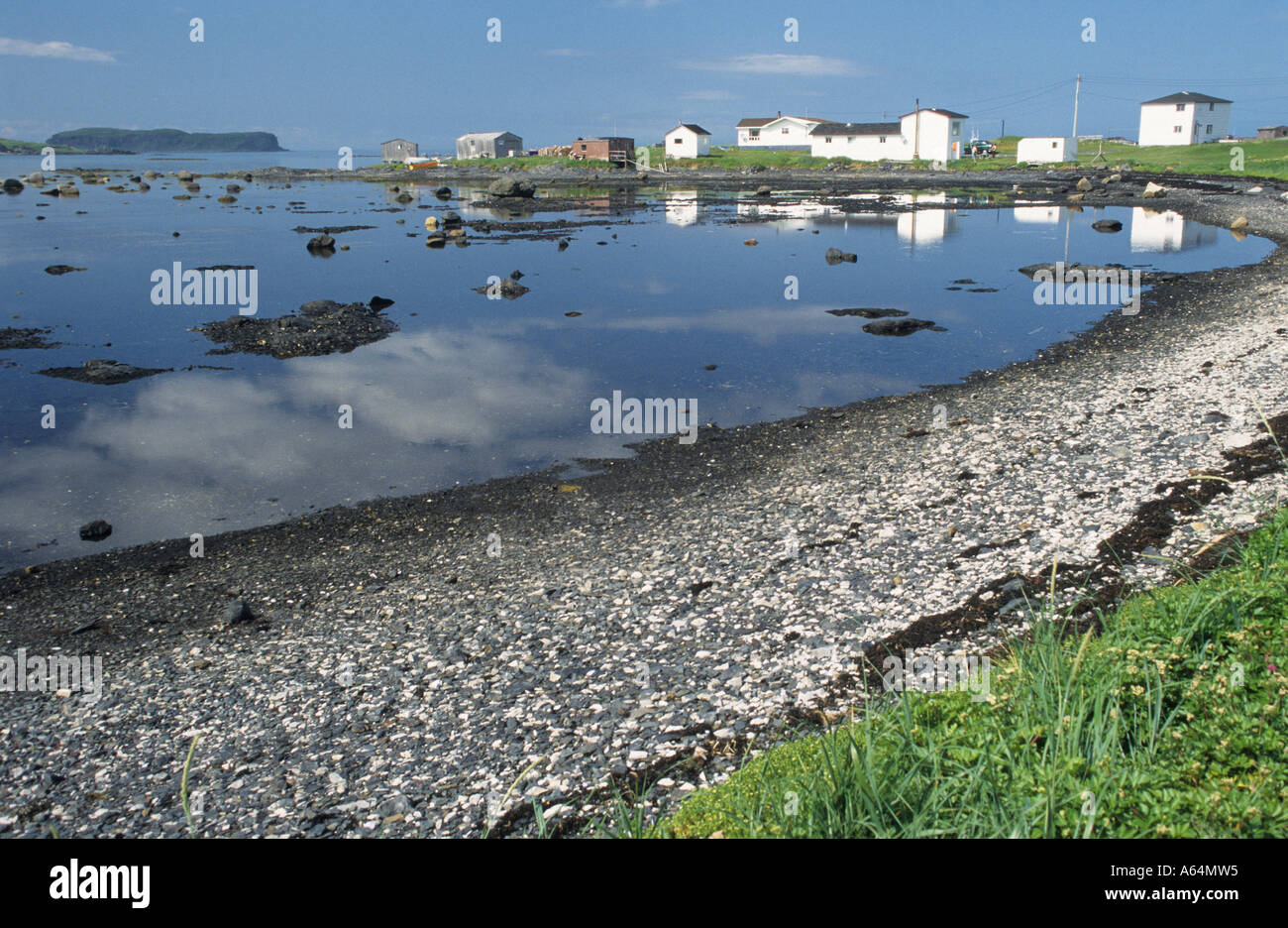 Beach at L´Anse aux Meadows, Newfoundland Stock Photo - Alamy