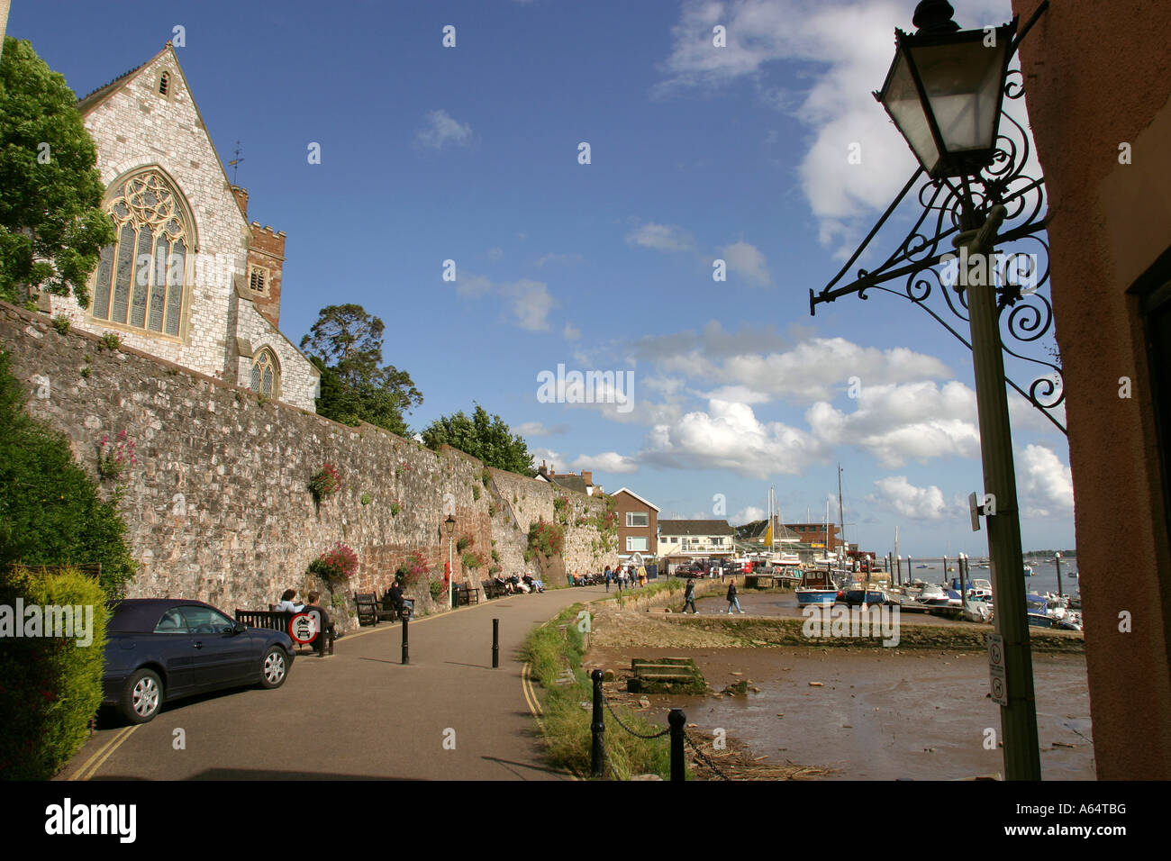 UK Devon Topsham the underway below the parish church Stock Photo Alamy