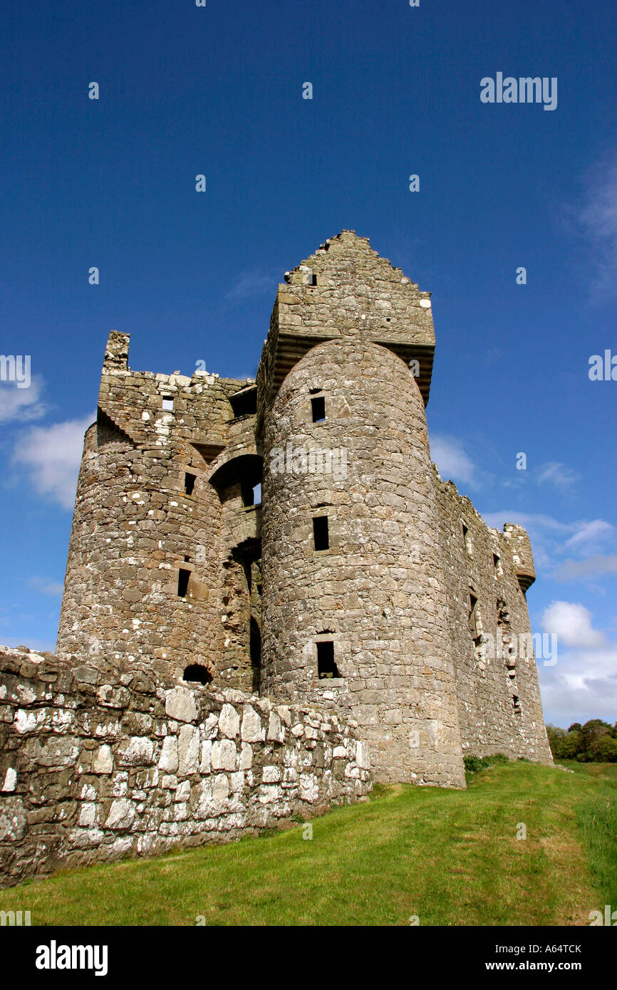 Northern Ireland County Fermanagh Monea Castle Stock Photo