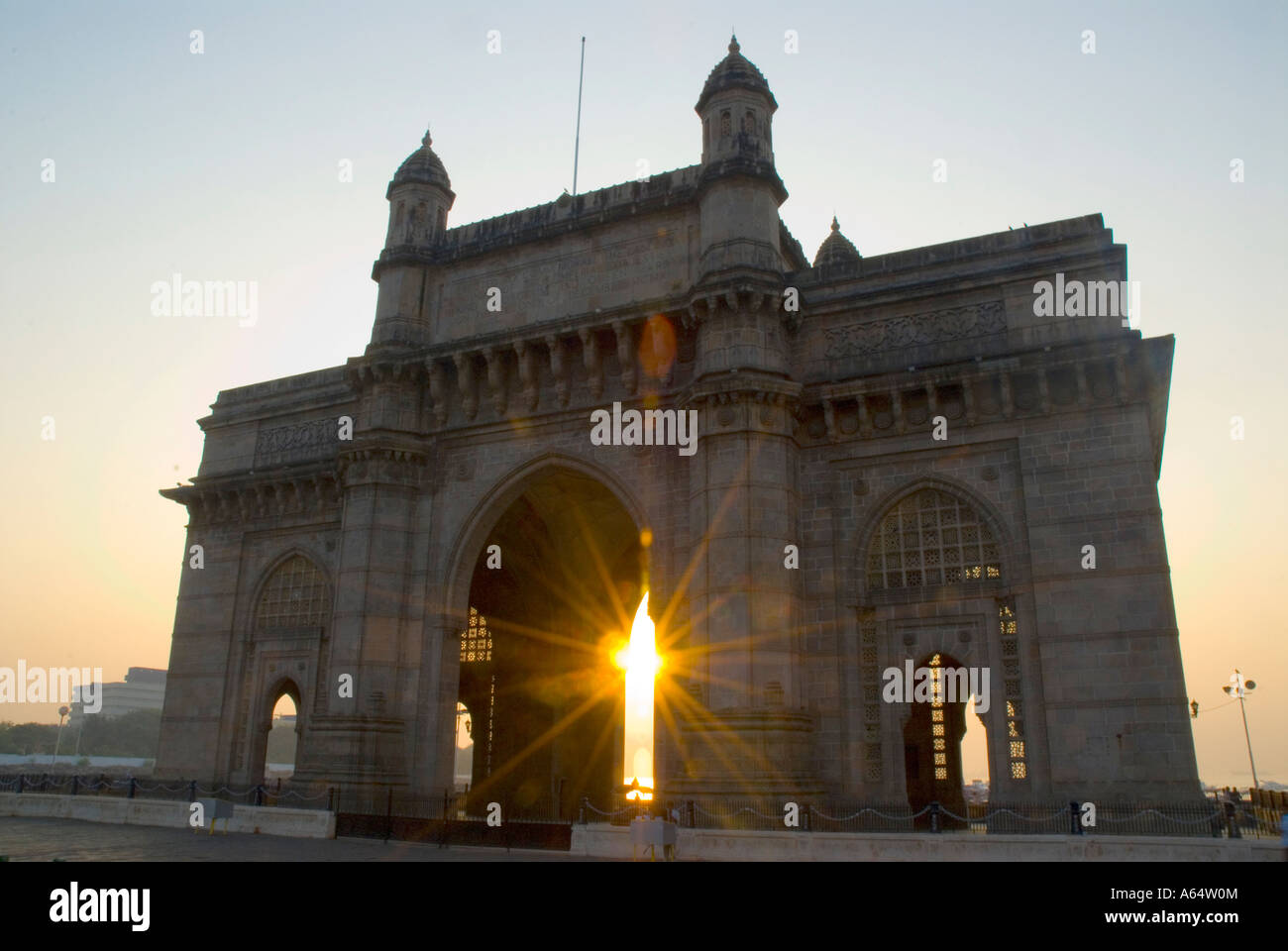 The Gateway of India Mumbai at sunrise Stock Photo