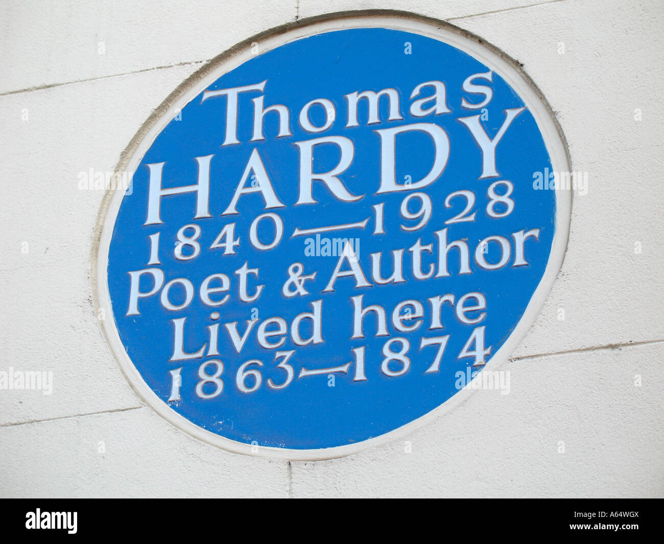Thomas Hardy lived here London England Stock Photo
