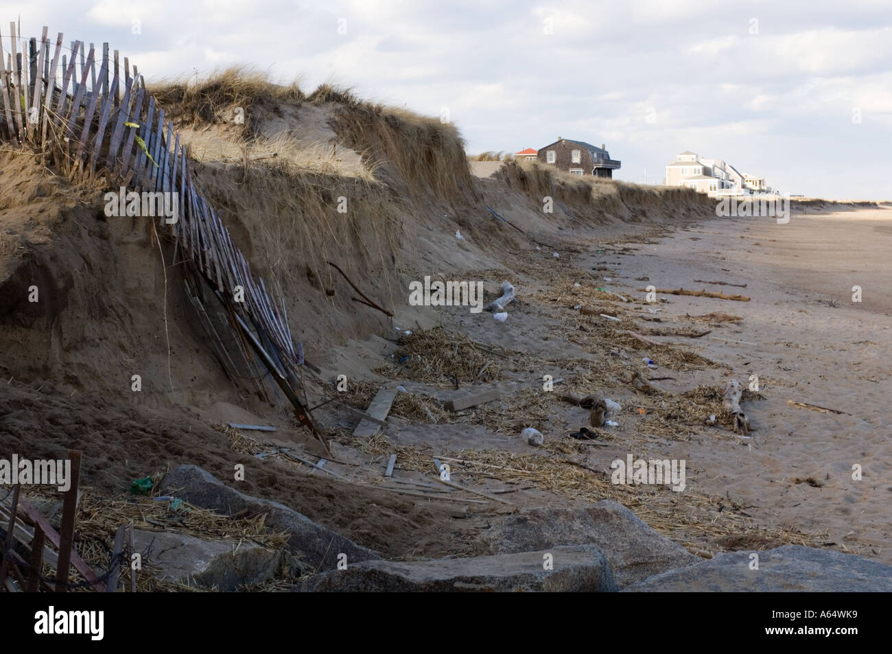 Beach Erosion Plum Island Massachusetts USA Stock Photo Alamy