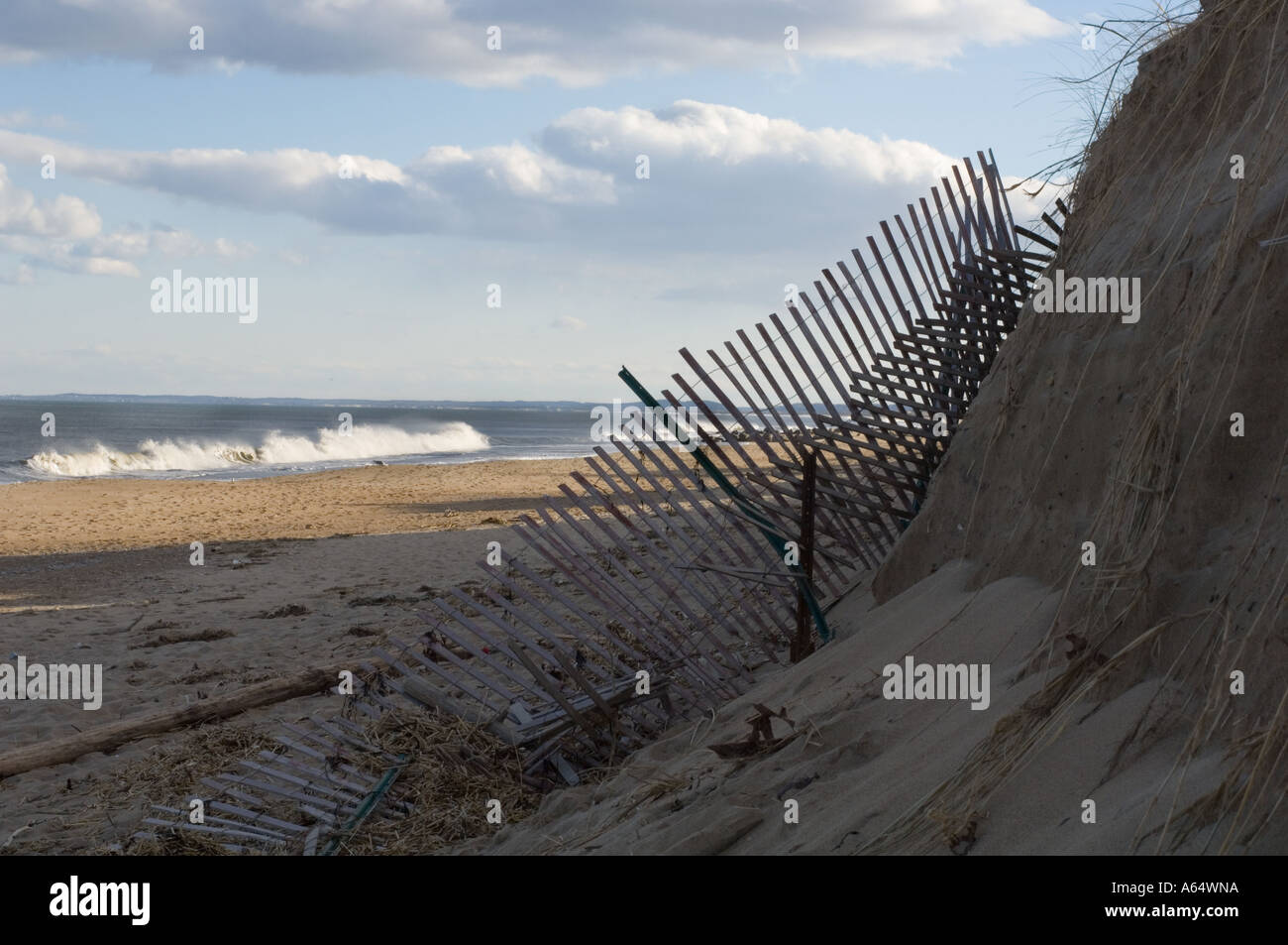 Beach Erosion Plum Island Massachusetts USA Stock Photo Alamy