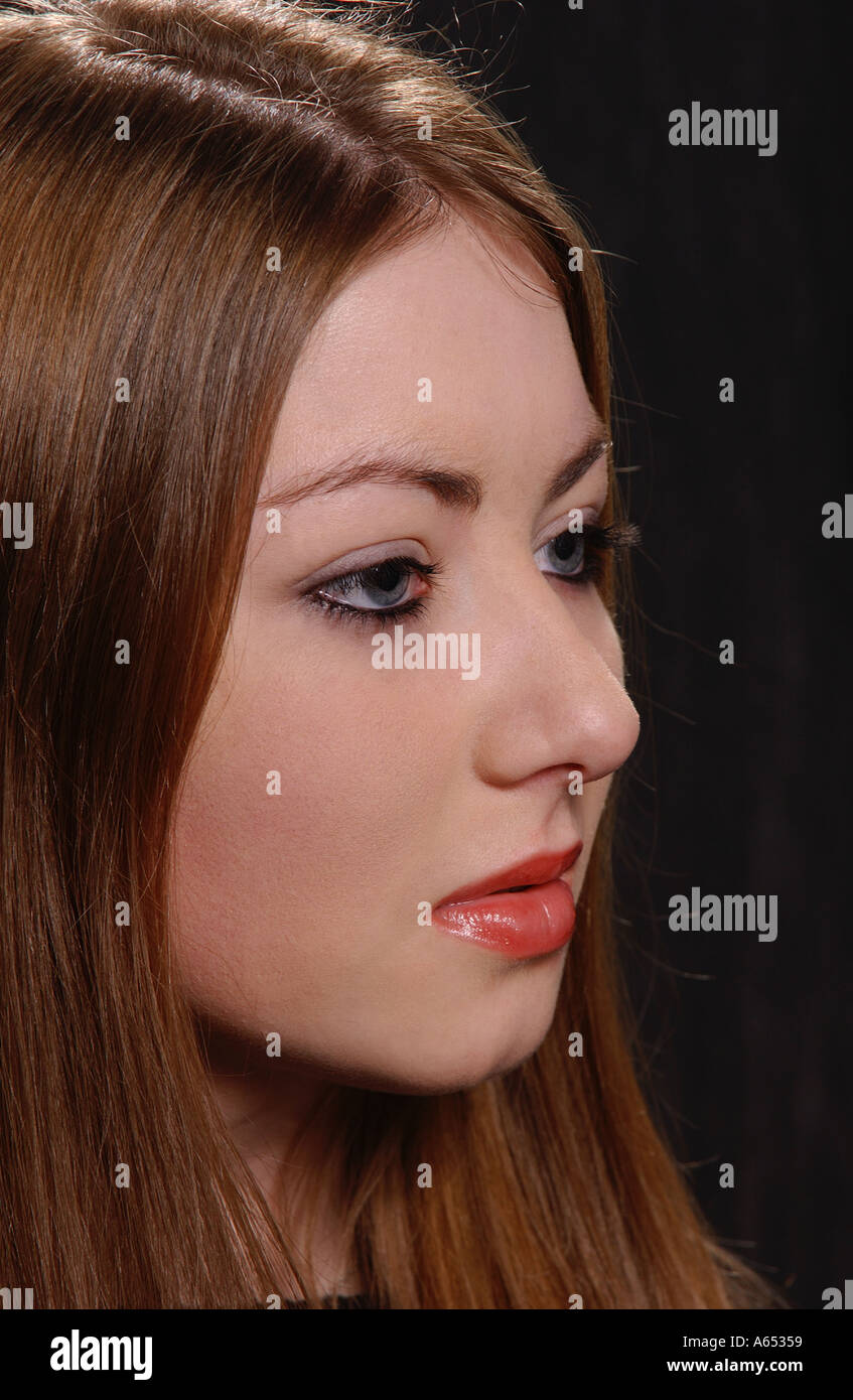Teenage girl portrait Stock Photo - Alamy