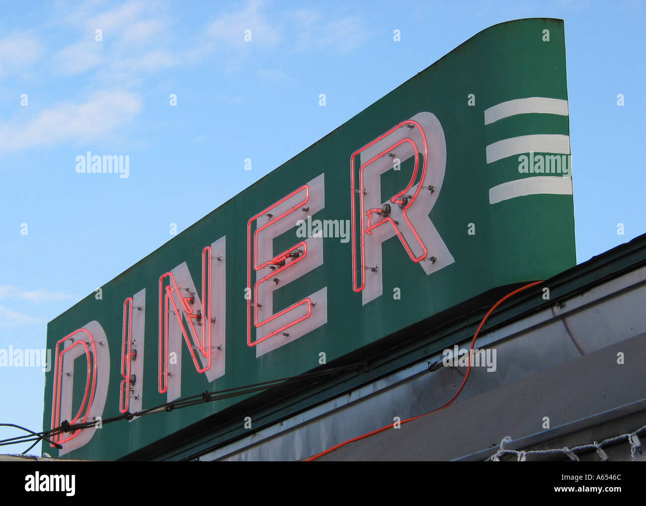 Typical Diner Sign, The Historic Village Diner, Town of Red Hook