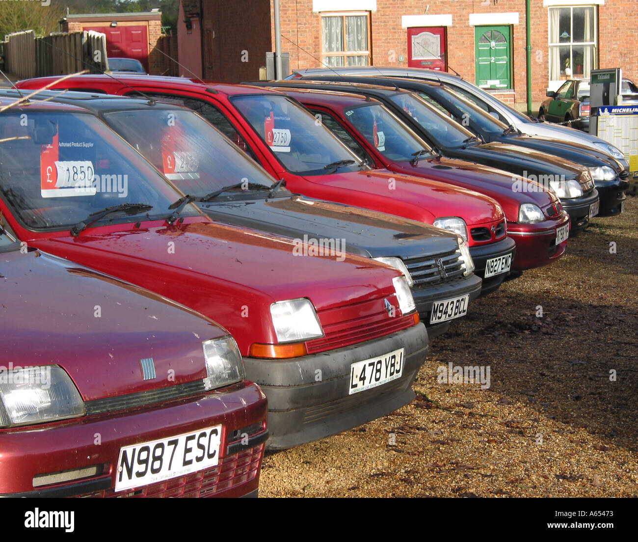 Second Hand Car Sales, United Kingdom Stock Photo