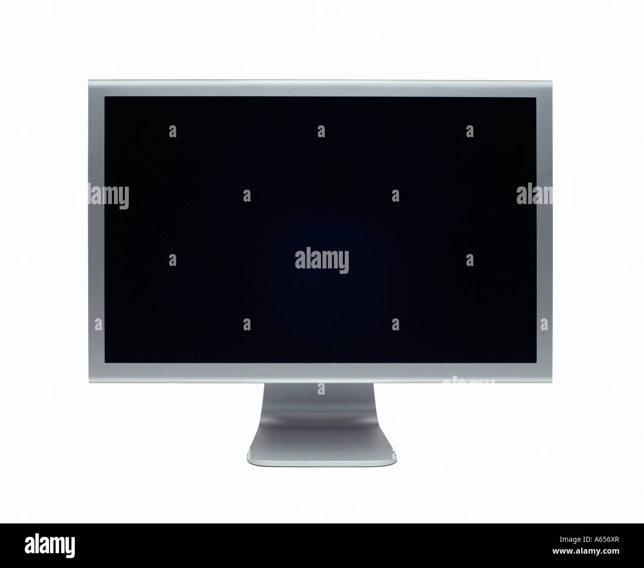 TV TELEVISION FLAT SCREEN WIDESCREEN ON WHITE BACKGROUND Stock Photo