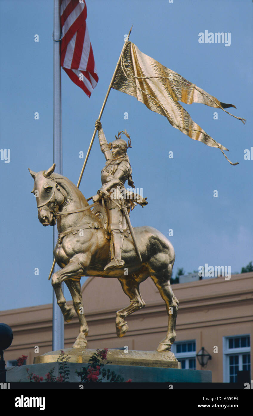 joan of arc statue new orleans usa Stock Photo Alamy