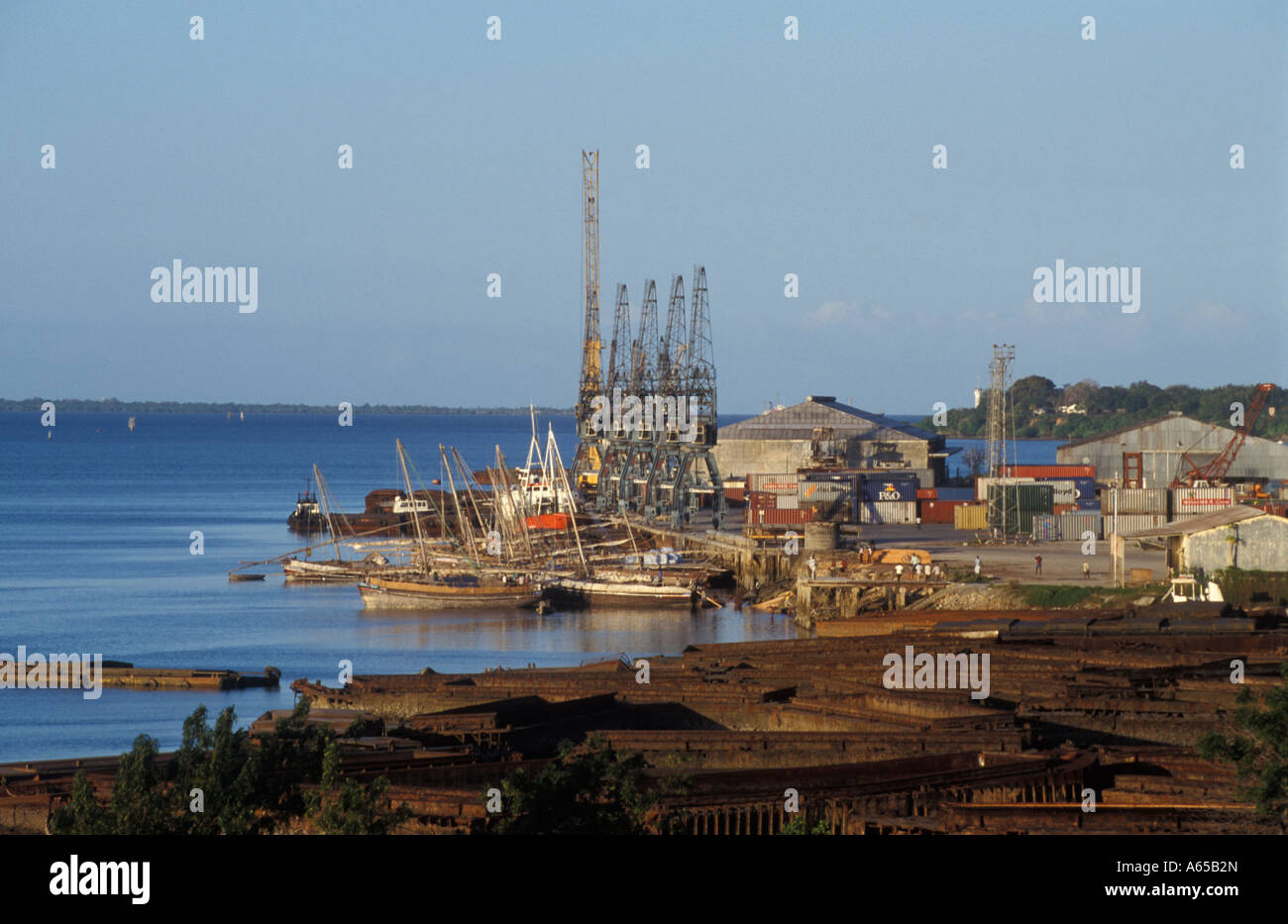 Tanga has the second biggest port in Tanzania Stock Photo