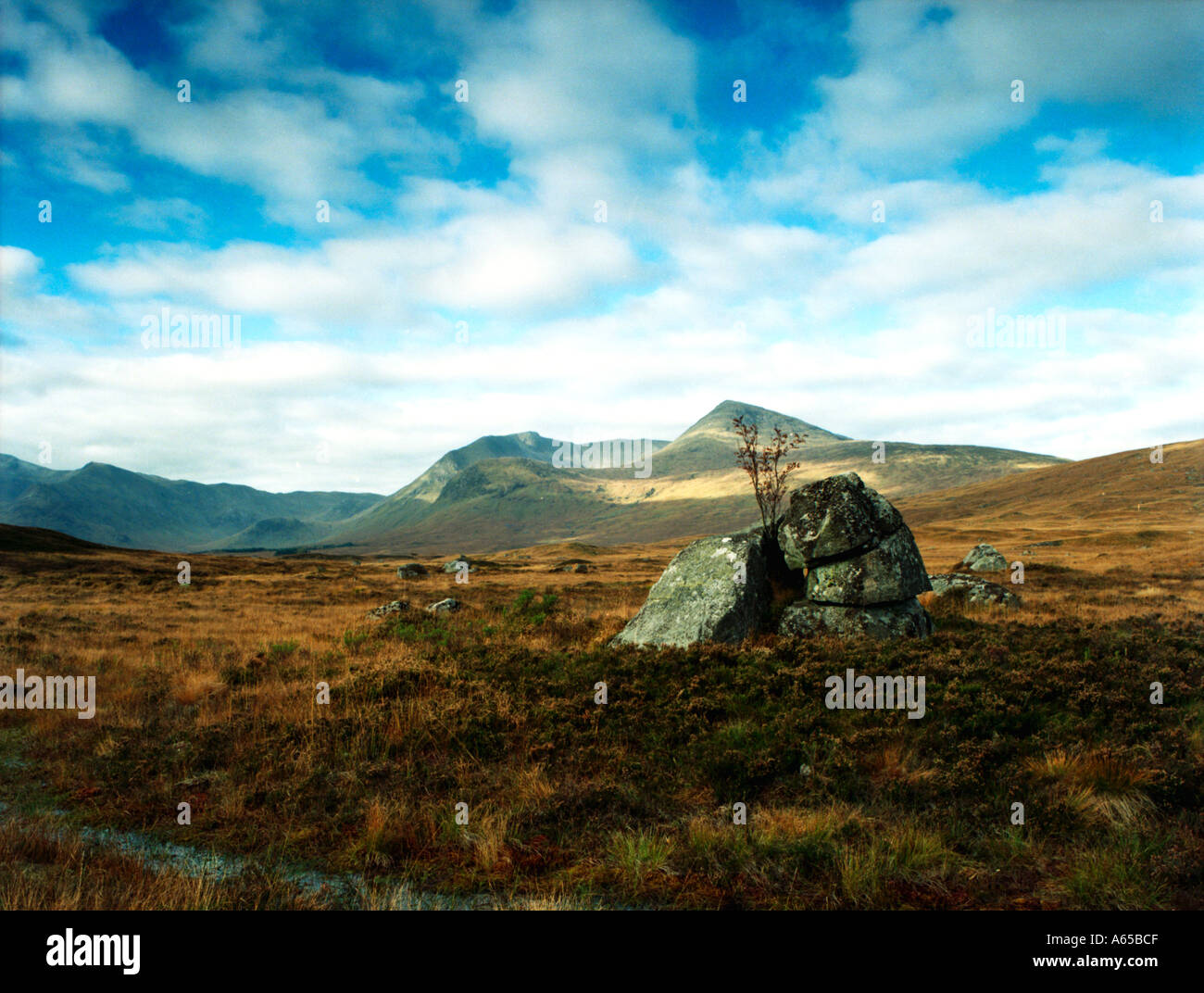 The Black Mountains North of Bridge of Orchy Highlands Scotland UK Stock Photo