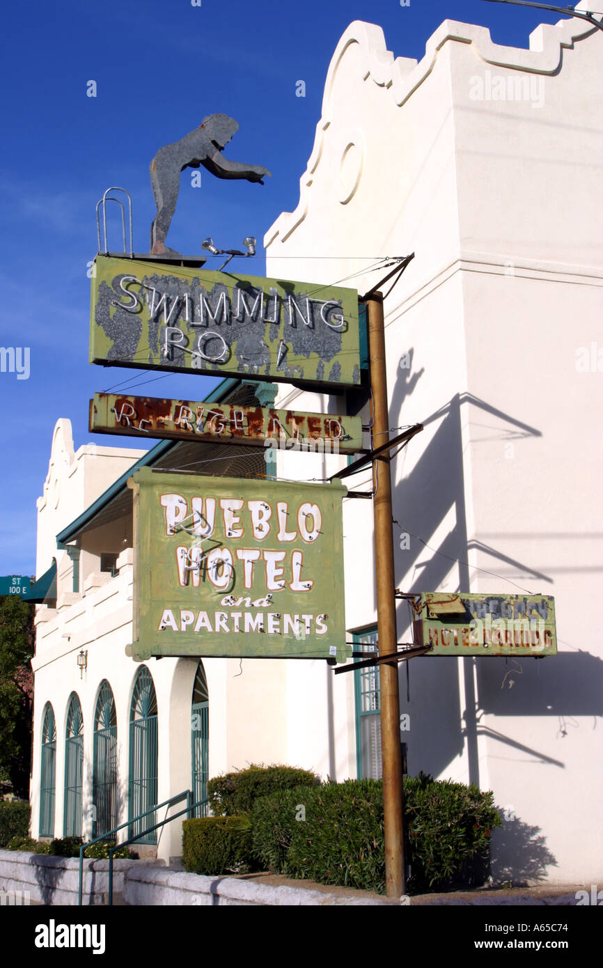 Old Pueblo Motel Tucson Arizona USA Stock Photo