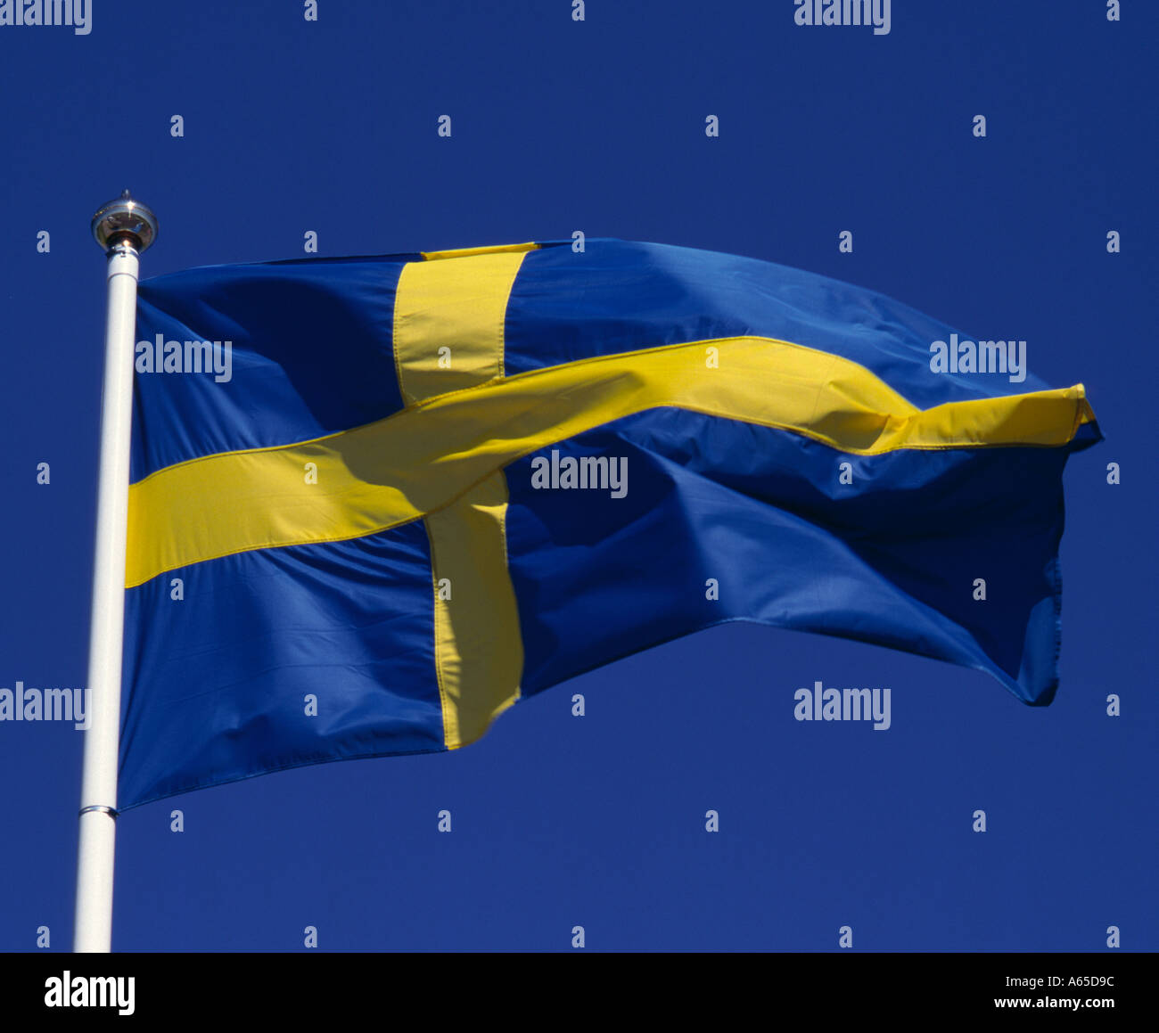 Swedish flag Stock Photo