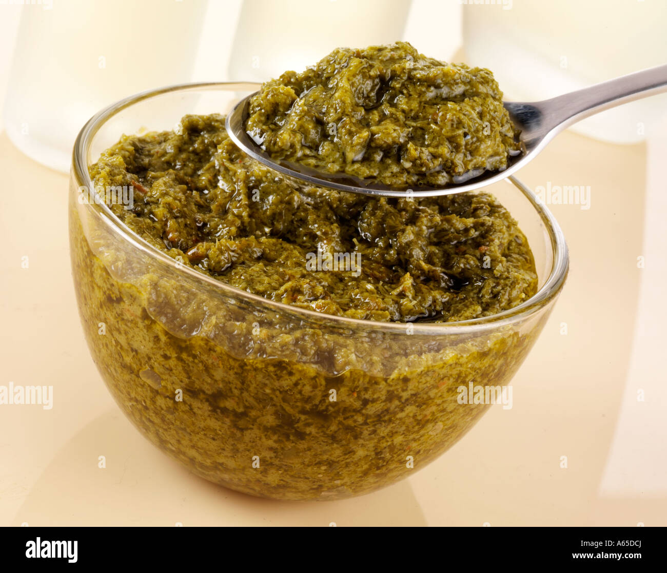 ITALIAN SALSA VERDE Stock Photo