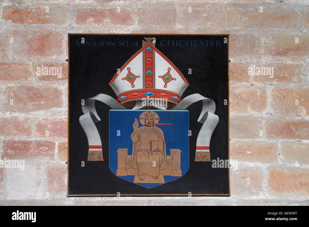 Arms of the See of Chichester located at Chichester Cathedral, Sussex