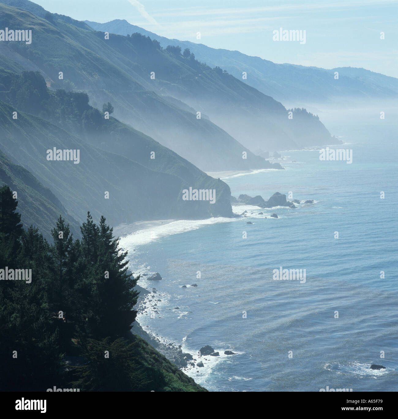 Big Sur California USA and Pacific Ocean Stock Photo - Alamy