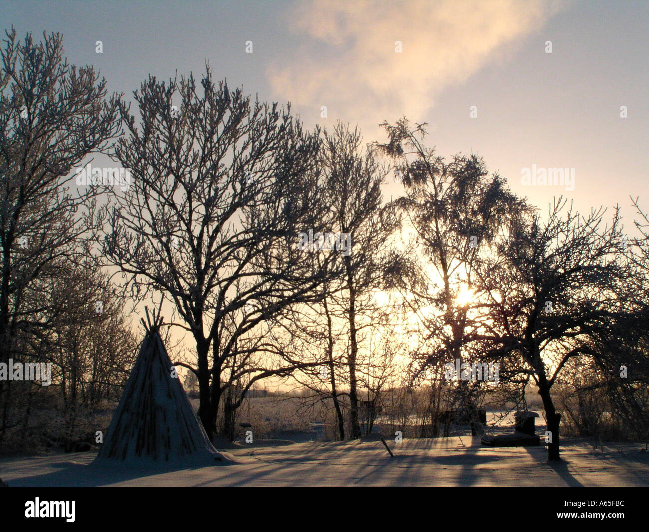 Teepee sunrise hi-res stock photography and images - Alamy