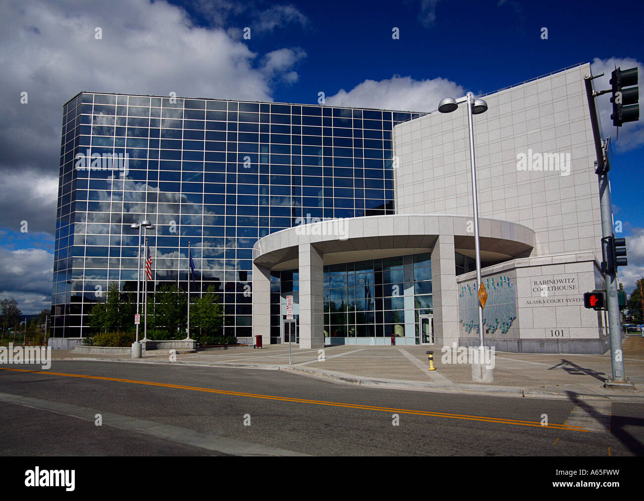 Office Building in Anchorage Alaska USA Stock Photo