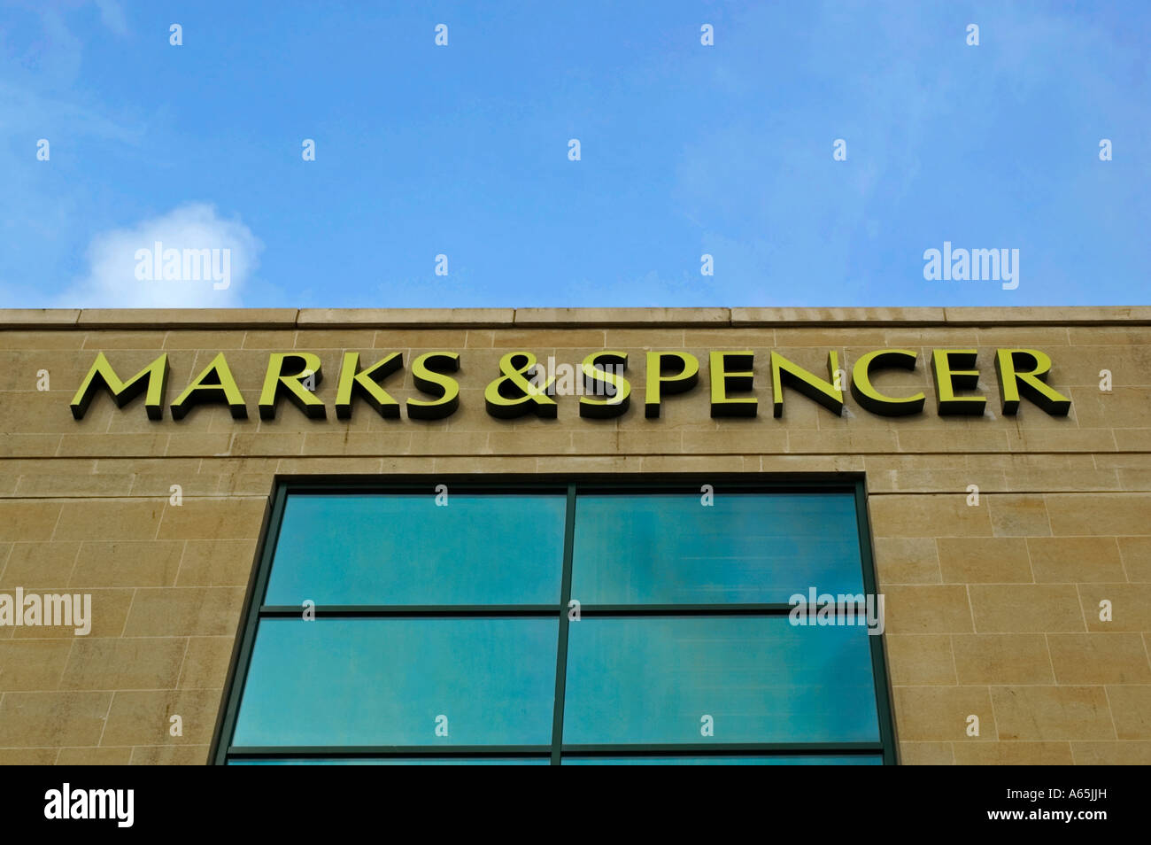 marks&spencer store sign Stock Photo Alamy