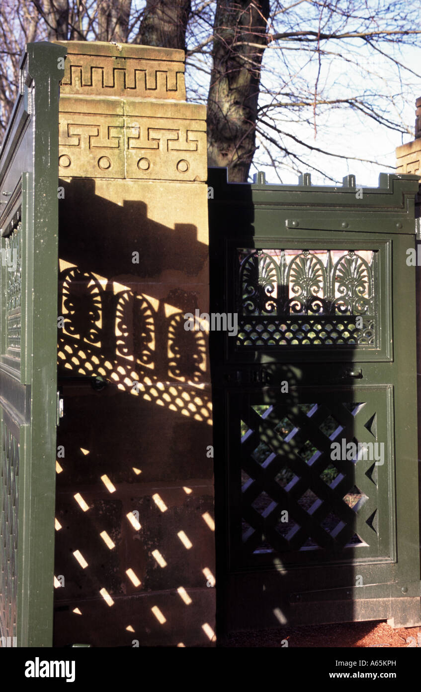 Gates to Holmwood House designed by Scottish architect Alexander Greek Thomson Glasgow Stock