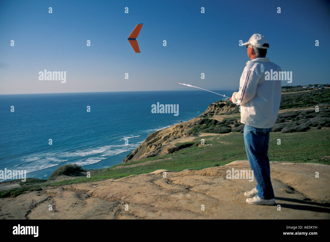 Flying Radio controlled gliders at the Torrey Pines Gliderport San