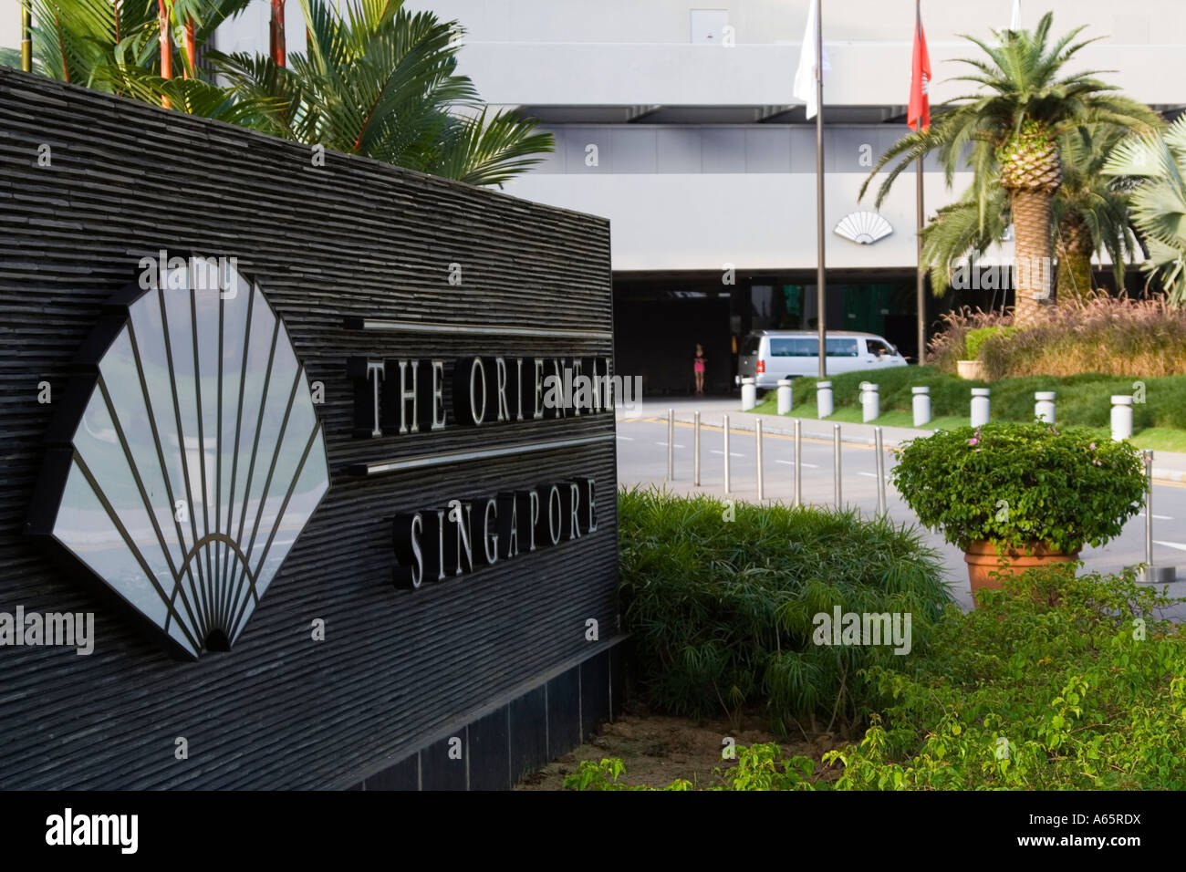 Mandarine Oriental Luxury Hotel Singapore Stock Photo