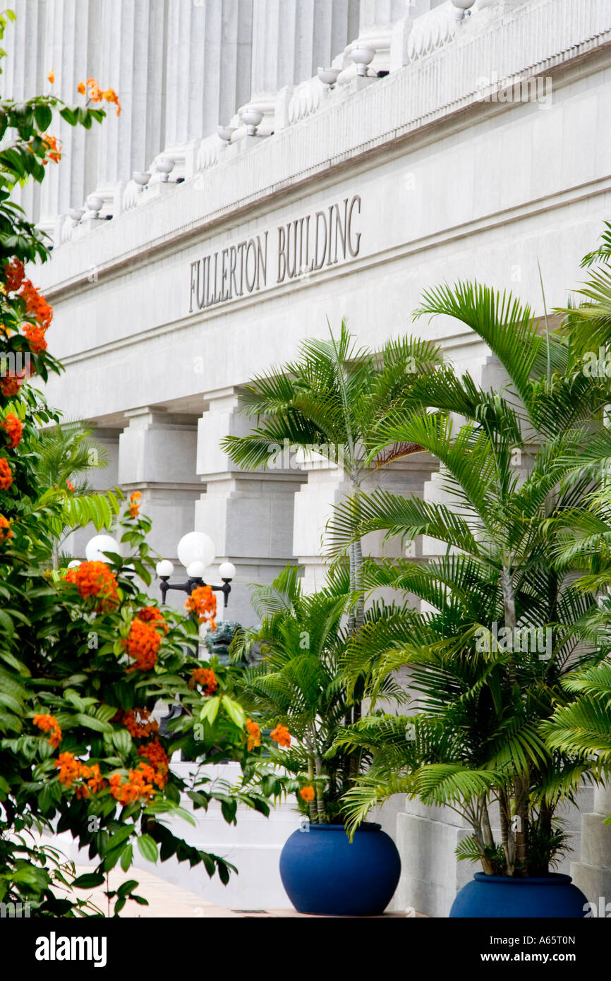 The Fullerton Hotel Singapore Stock Photo Alamy