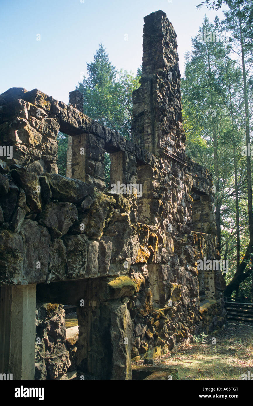 Wolf House d 1913 Jack London State Hitoric Park near Glen Ellen Sonoma
