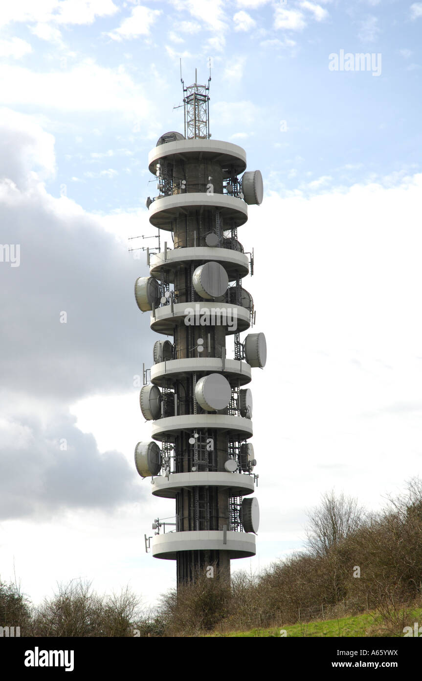 Communications tower, Bristol, England Stock Photo Alamy