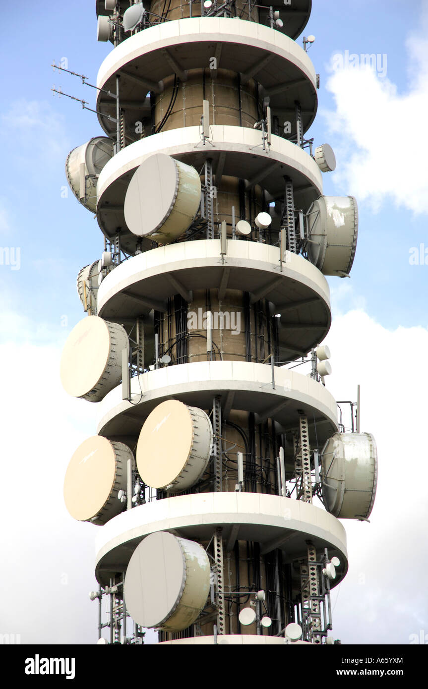 Communications tower, Bristol, England Stock Photo Alamy