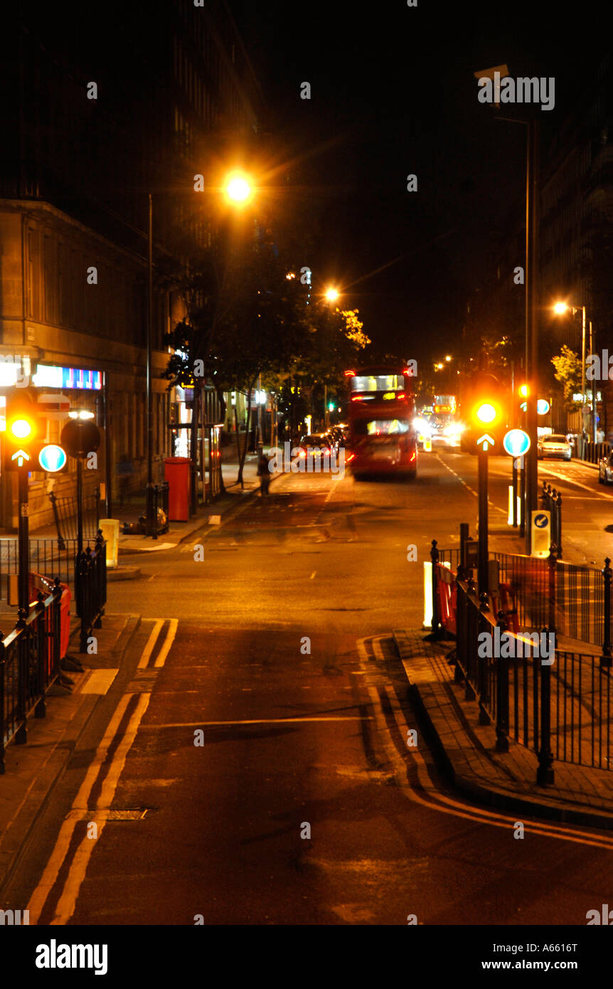 Traffic blur image in Southampton Row London Stock Photo