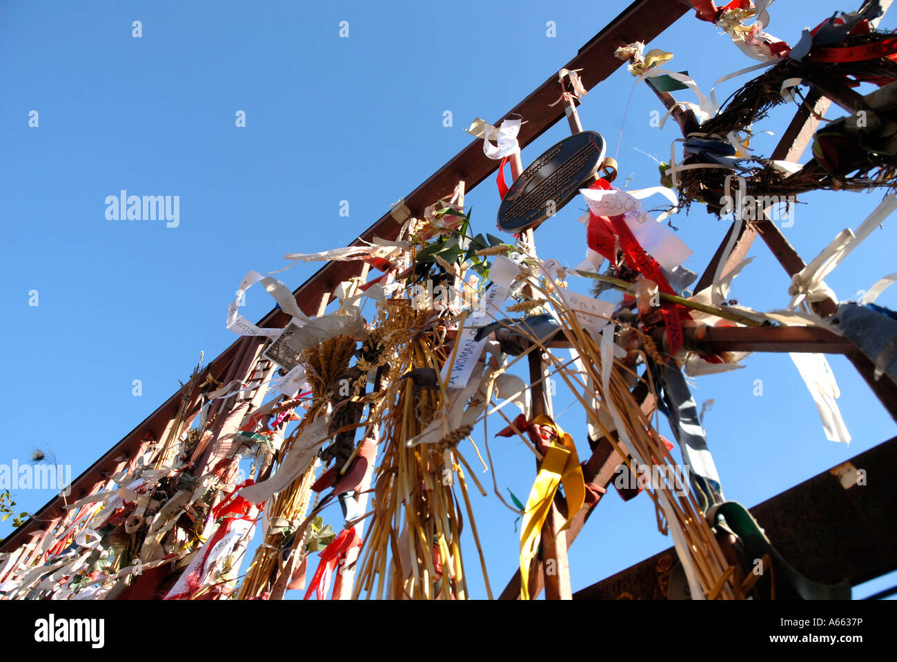 The Cross Bones Graveyard for prostitutes and paupers in Southwark London Stock Photo