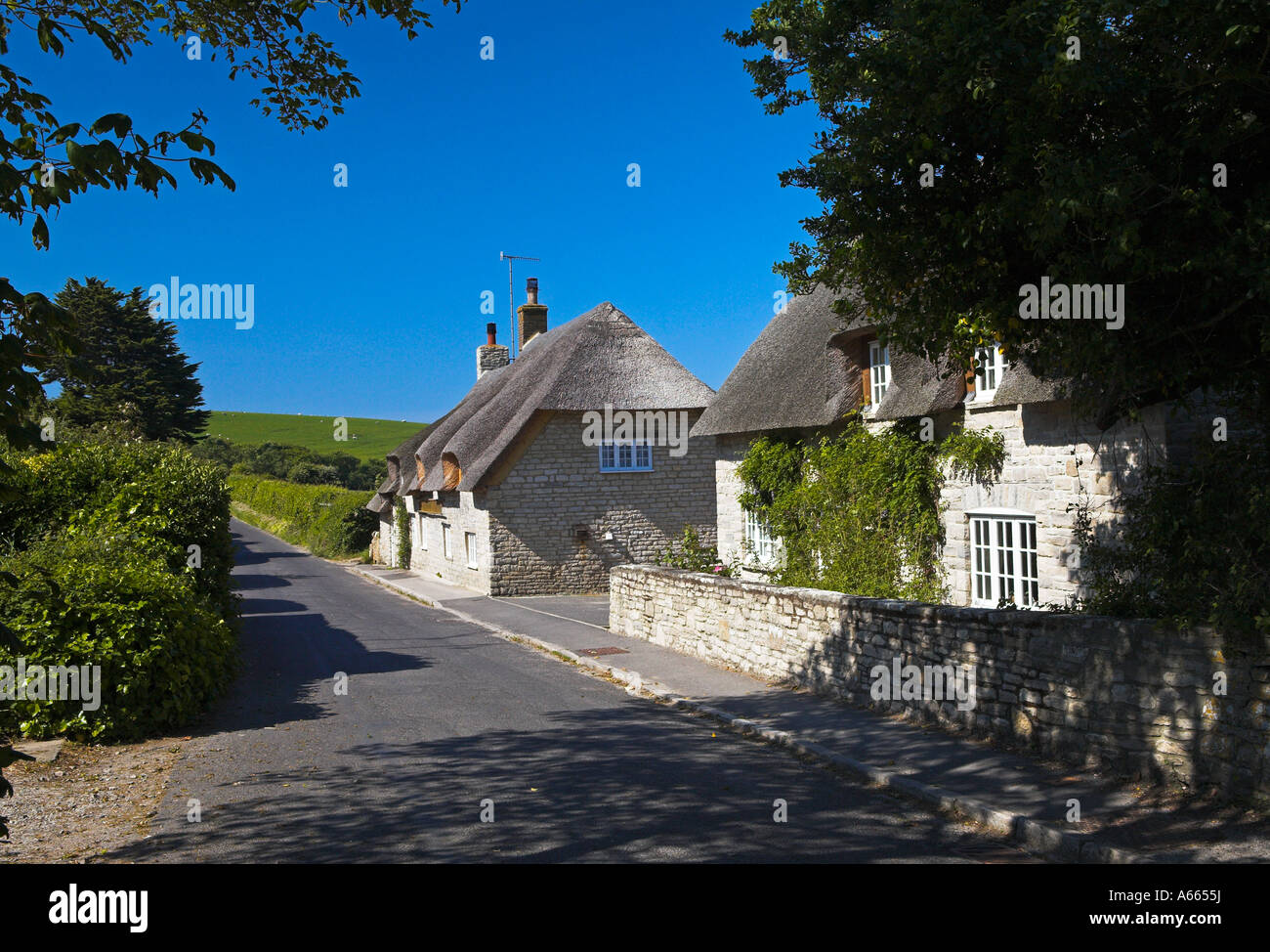 Pretty village of Kimmeridge, Dorset Stock Photo Alamy