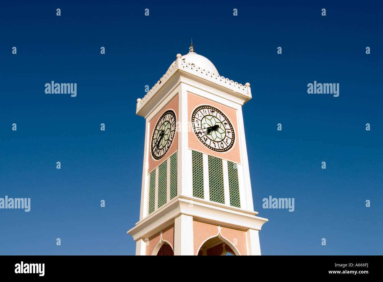 Clock Tower Doha Qatar Stock Photo Alamy