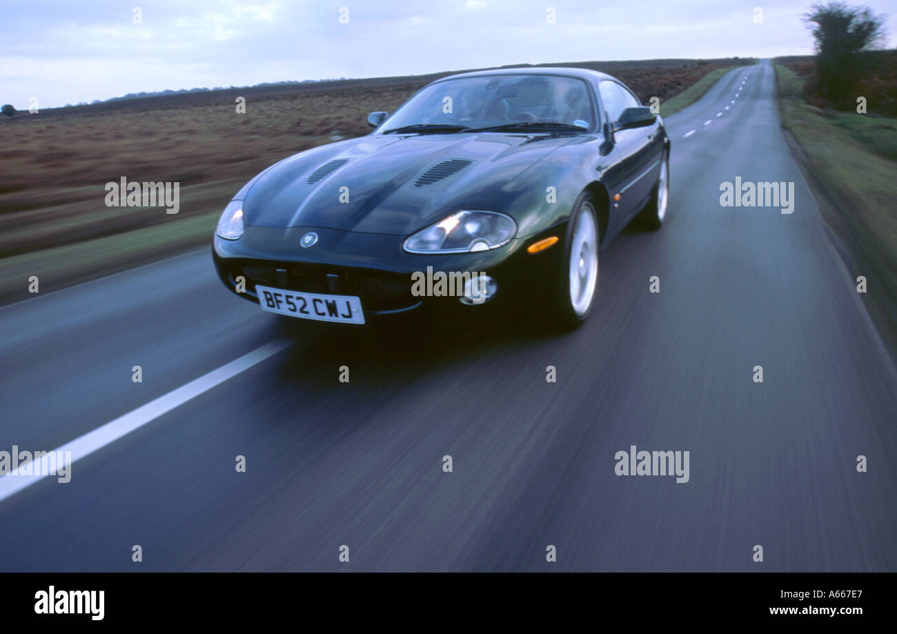 2002 Jaguar XKR coupe Stock Photo