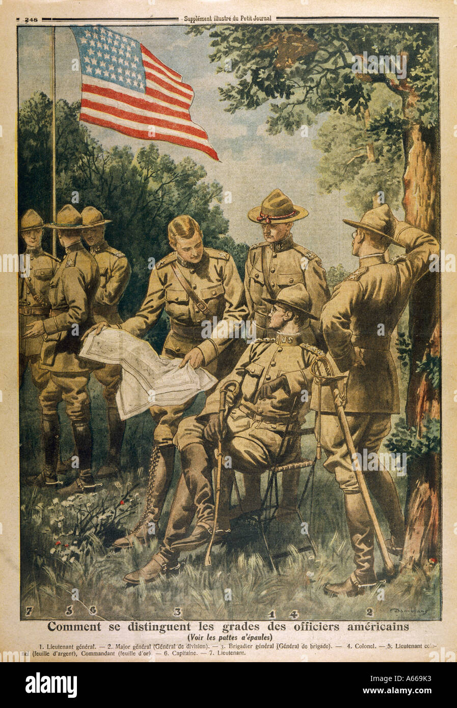 American officers hi-res stock photography and images - Alamy
