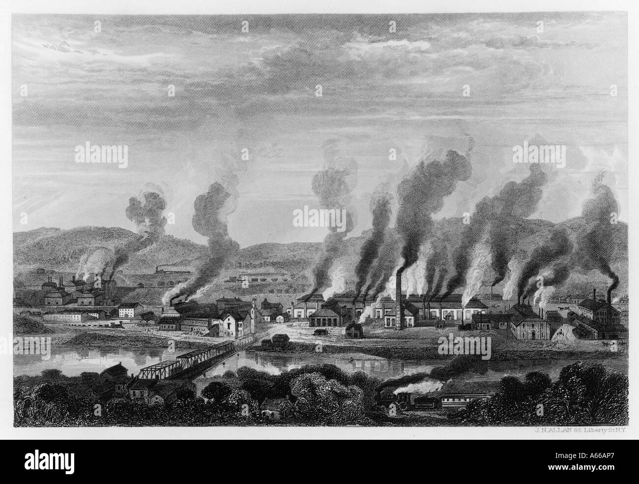 Us Ironworks 1876 Stock Photo