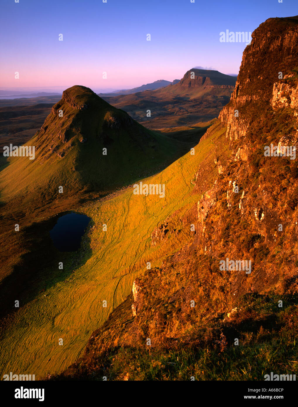 The Trotternish Ridge, Isle of Skye at dawn Stock Photo - Alamy